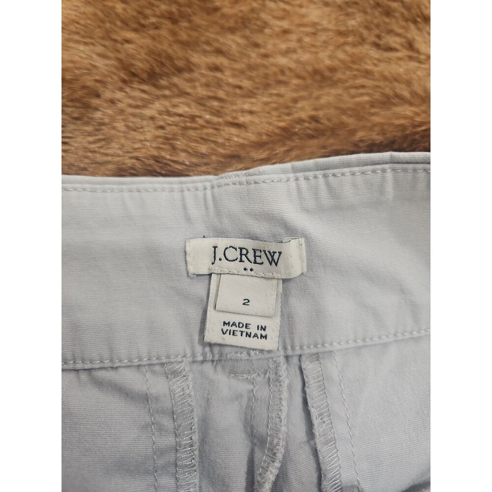 J.CREW Women's Light Blue Chino Shorts Size 2 Made In Vietnam - Picture 2 of 4